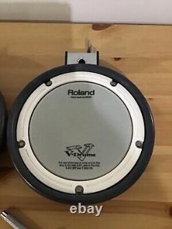 2x Roland PDX-6 Dual Zone Mesh Head Pad + Rack Mount Electronic Trigger V-Drums