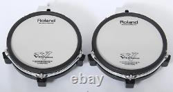 2x Roland PD-85 Mesh Dual Zone/Trigger Electronic Snare Drum/Toms