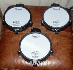 3 PACK Roland V Drums PD-85 Electronic 8 TOM / SNARE Dual Trigger Mesh pads