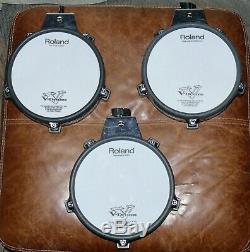 3 PACK Roland V Drums PD-85 Electronic 8 TOM / SNARE Dual Trigger Mesh pads
