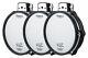 3x Roland Pdx100 (pdx-100) Dual Zone Electronic Drum Pads