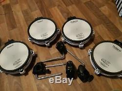 3x Roland PD-80R + 1x PD-80 Dual Trigger Mesh Drum Pads Electronic Snare Tom Set