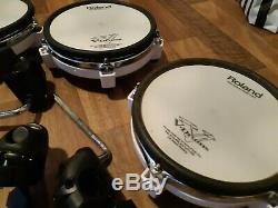 3x Roland PD-80R + 1x PD-80 Dual Trigger Mesh Drum Pads Electronic Snare Tom Set