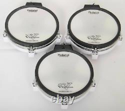 3x Roland PD-80 8 Mesh Electronic Trigger/Pads
