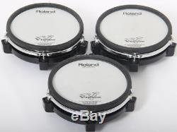 3x Roland PD-85 Mesh Electronic Snare / Tom Drum Trigger Pads For Drum Kit