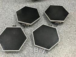 5x Vintage 1980s SDS V (SDSV) Simmons Analogue Electronic Drum Pads (No Brain)