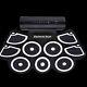 9 Pads Digital Electronic Drum Usb Roll Up Silicone Drum Set With Foot Pedals