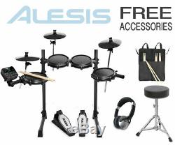 ALESIS TURBO MESH DRUM KIT Electronic Digital USB MIDI 7 Piece Kit Bundle Set