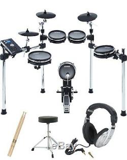 Alesis Command Mesh 8-Piece Electronic Drum Kit + Drum Throne + and more Bundle