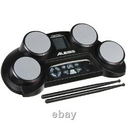 Alesis CompactKit 4 4-Pad Portable Tabletop Electronic Drum Kit with Drumsticks