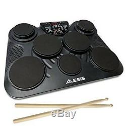 Alesis CompactKit 7 Portable 7 Pad Tabletop USB Electronic Drum Kit & Drumsticks