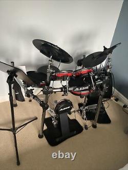 Alesis Crimson Mesh Electronic Drum Kit Complete with Custom Amp, hardly Used