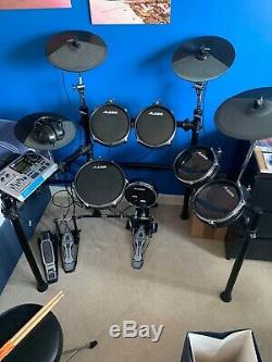 Alesis DM10 Electronic Drum Kit With Stool, Double Bass Pedal & Amp