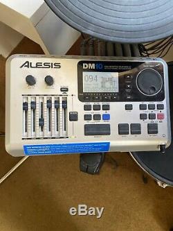 Alesis DM10 electronic mesh drum kit and rack