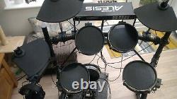 Alesis DM5 Electronic 5 piece drum Kit, 3 cymbals + Stool + Alesis Headphones