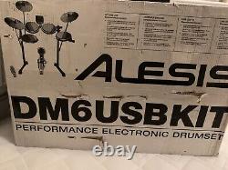 Alesis DM6 USB E-Drum Kit, Includes Stool, Sticks, Instructions Box, Excellent Kit