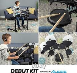 Alesis Debut Electronic Drum Kit with Stool, Sticks & Headphones (NEW)