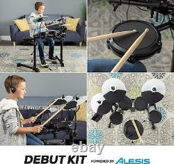Alesis Drums Debut Kit Kids Electric Drum Kit with 4 Quiet Mesh Electronic