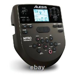 Alesis Nitro Mesh Electronic Drum Kit with mesh heads, Stool, Headphones, sticks