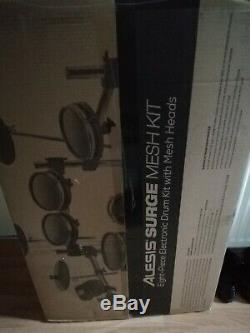 Alesis Surge Mesh Kit, Eight-Piece Electronic Drum Kit Drum sticks and stool