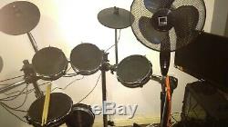 Alesis Surge Mesh Kit, Eight-Piece Electronic Drum Kit Drum sticks and stool