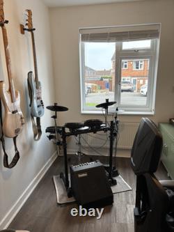 Alesis Turbo Mesh Electronic Drum Kit with Sub Zero drum amp and Sonor stool