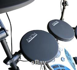 Axiom ADX1000 Electronic Drum Kit Digital Drum Set Silent Practice USB Output