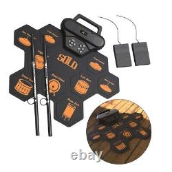 Beginner Friendly Electronic Drum Set with Adjustable Volume and Speed