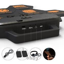 Beginner Friendly Electronic Drum Set with Adjustable Volume and Speed