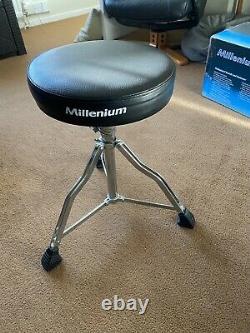 Boxed Thomann Millenium HD-50 Compact 5 Piece Electric Drum kit, Stool And Amp