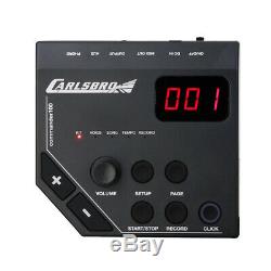 Carlsbro CSD100 R 7 Piece Electronic Drum Kit Silent USB Digital Drum Machine