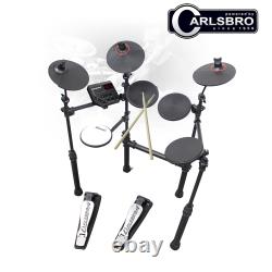 Carlsbro CSD100 R Kids Electronic Drum Kit 7 Piece Set with Sticks