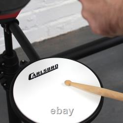 Carlsbro CSD100 R Kids Electronic Drum Kit 7 Piece Set with Sticks