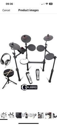 Carlsbro CSD100 R-PLUS Electronic Drum Kit 7 Piece