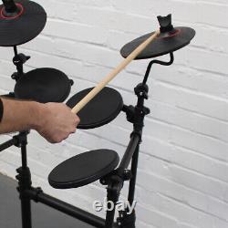 Carlsbro CSD100 R-PLUS Electronic Drum Kit 7 Piece Digital Set Stool, Headphones