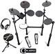 Carlsbro Csd100 R Plus Electronic Drum Kit With Stool & Headphones Compact Set