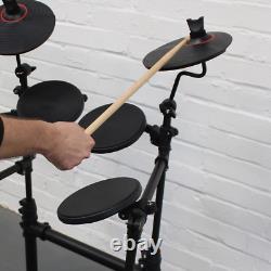 Carlsbro CSD100 R Plus Electronic Drum Kit with Stool & Headphones Compact Set