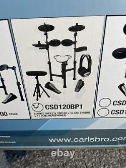 Carlsbro CSD120 BP1Electric Drum Kit Bundle. New (read Description)