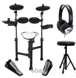 Carlsbro CSD120 Electronic Drum Kit 8 Piece Digital Set Compact Foldable NEW