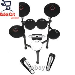 Carlsbro CSD120 Electronic Drum Kit with Headphones Stool & Drumsticks Foldable