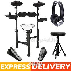 Carlsbro CSD120 Electronic Drum Kit with Headphones Stool and Drumsticks NEW