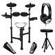 Carlsbro Csd120 Electronic Drum Kit With Headphones Stool And Drumsticks New