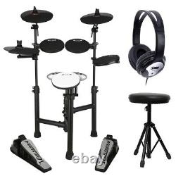 Carlsbro CSD120 Electronic Drum Kit with Headphones Stool and Drumsticks NEW