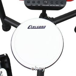 Carlsbro CSD130 R 8 Piece Electronic Drum Kit Set USB MIDI Digital Drum Machine