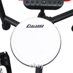 Carlsbro CSD130 R-PLUS 8-Piece Electric Drum Kit USB MIDI Drum Stool Headphones