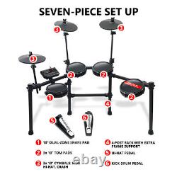 Carlsbro CSD25M 7 Piece Electric Drum Set, Mesh Heads, USB, Stool & Headphones