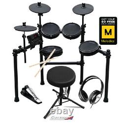 Carlsbro CSD25M 7 Piece Electronic Drum Kit, Mesh Heads, USB, Stool & Headphones