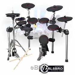 Carlsbro CSD310 Large Electronic Drum Kit 5 Piece USB MIDI Digital Pad Set