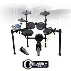 Carlsbro CSD400 Electronic Drum Kit 8 Piece Digital Set MESH Head Pads USB MIDI