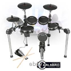 Carlsbro CSD500 Electric Drum Set with Quiet Mesh Electronic Pads, USB MIDI